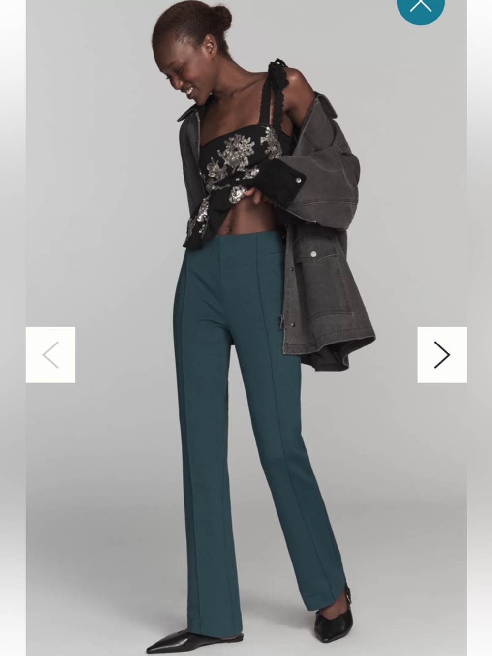 Anthropologie Maeve “The Poppy” Kick-Flare Full-Length Trouser